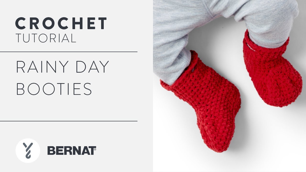 Bernat Rainy Day Crochet Booties