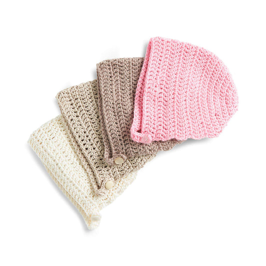 Crochet Bonnet made in Bernat Softee Baby Yarn