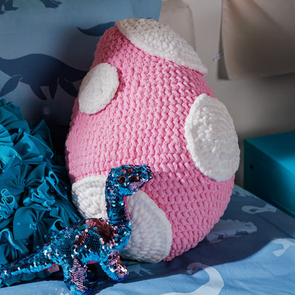 Bernat Crochet Dinosaur Egg Pillow Bernat Crochet Dinosaur Egg Pillow