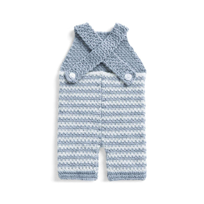 Bernat Crochet Striped Baby Romper Bernat Crochet Striped Baby Romper