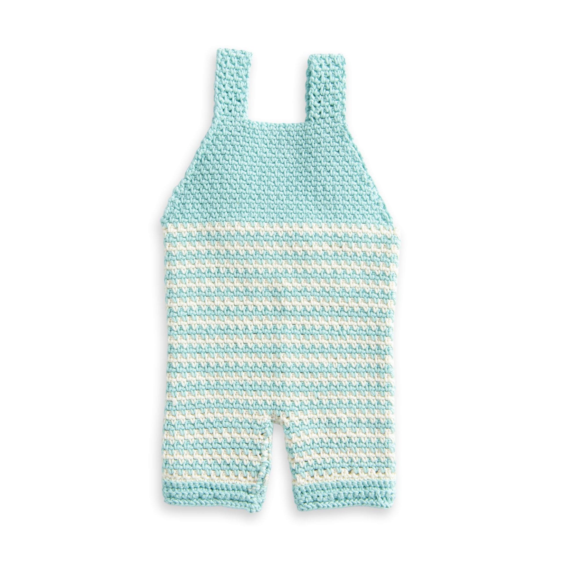 Free Easy Bernat Striped Baby Romper Crochet Pattern Yarnspirations