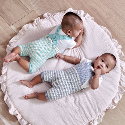 Bernat Crochet Striped Baby Romper Bernat Crochet Striped Baby Romper