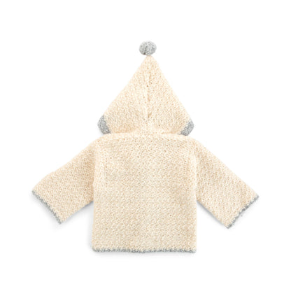 Bernat Crochet Baby Jacket with Hood Crochet Hood made in Bernat Forever Fleece Finest Yarn
