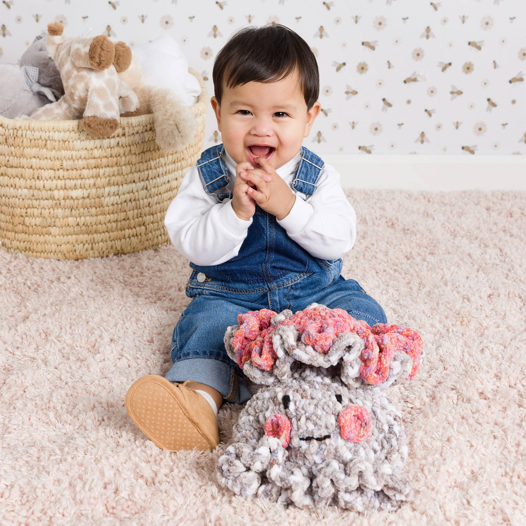 Free Easy Bernat Dreamy Crochet Mushroom Snuggler Pattern