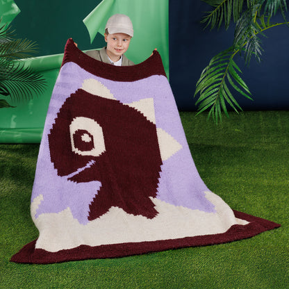 Bernat Hatching Dino Knit Blanket Bernat Hatching Dino Knit Blanket