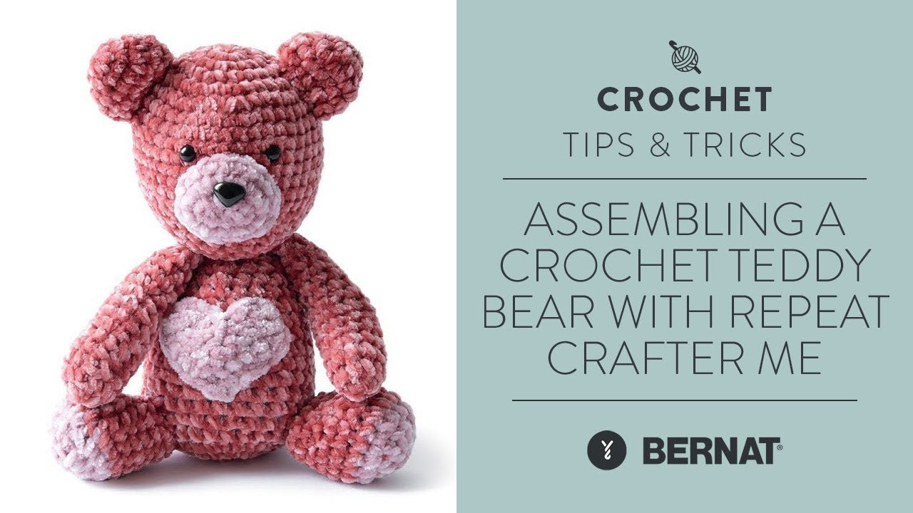 Bernat Velvet Valentine Crochet Bear