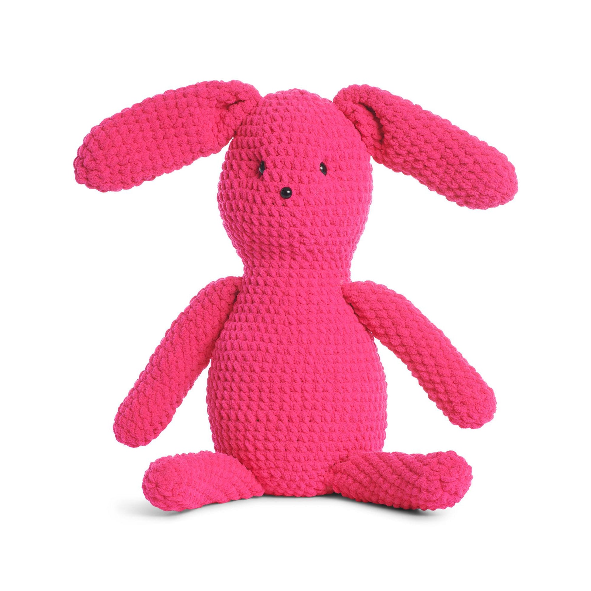 Free Beginner Bernat Ruby Rabbit Beginner Toy Crochet Pattern ...