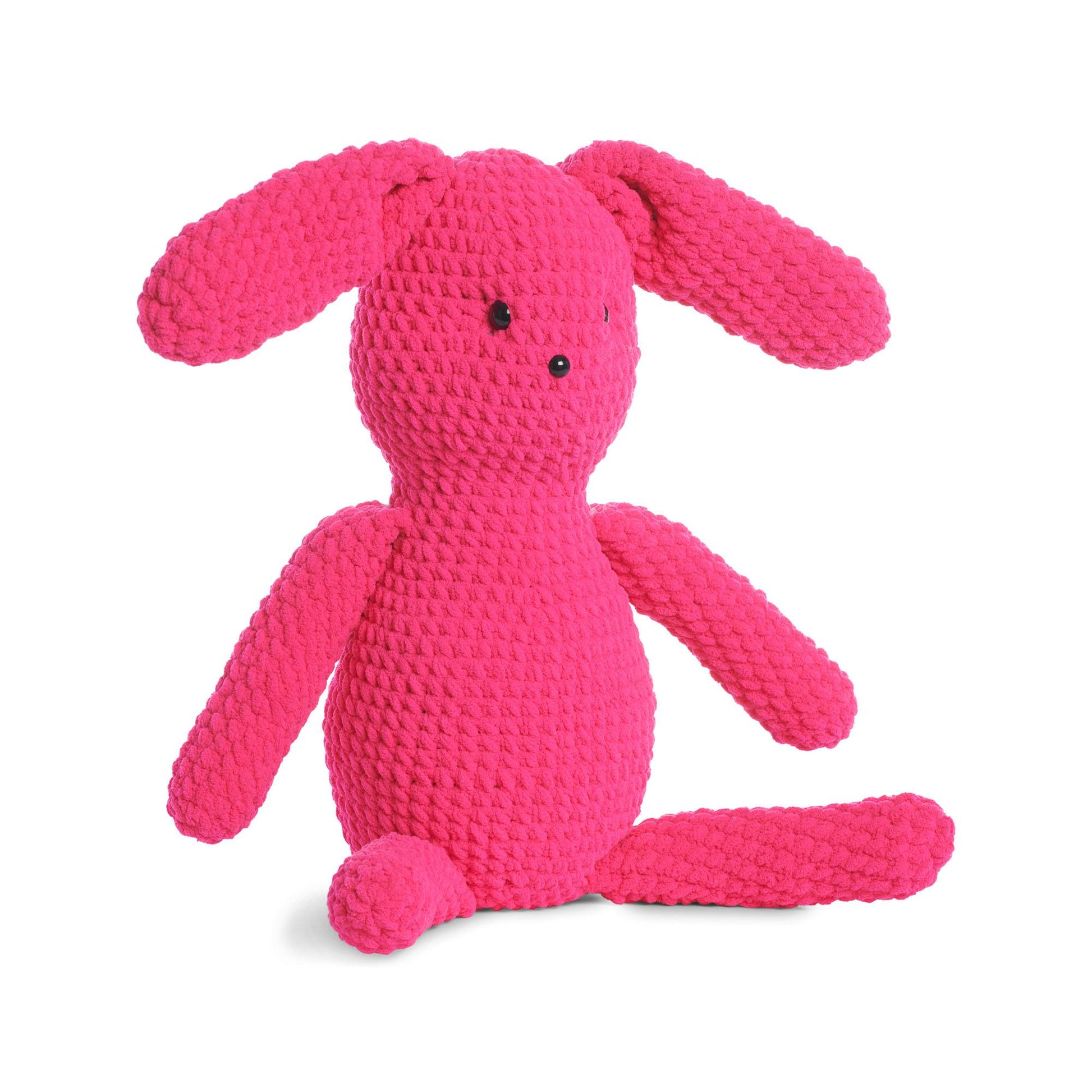 Bernat Ruby Rabbit Beginner Crochet Toy Bright Pink