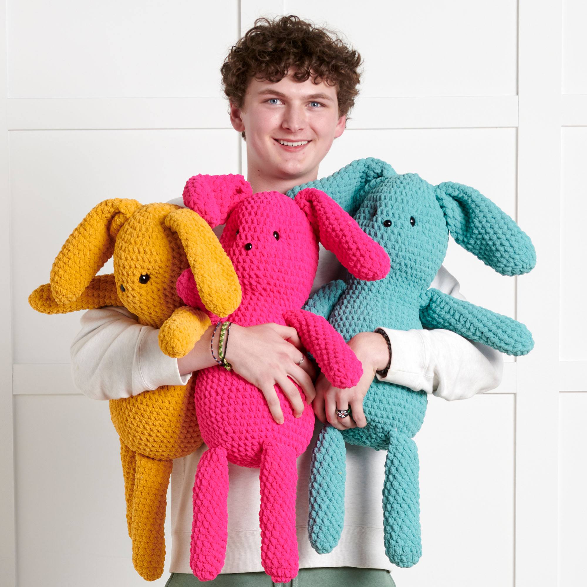 Rubby Rabbit Crochet Free Beginner Bernat Ruby Rabbit Beginner Toy Crochet Pattern ...