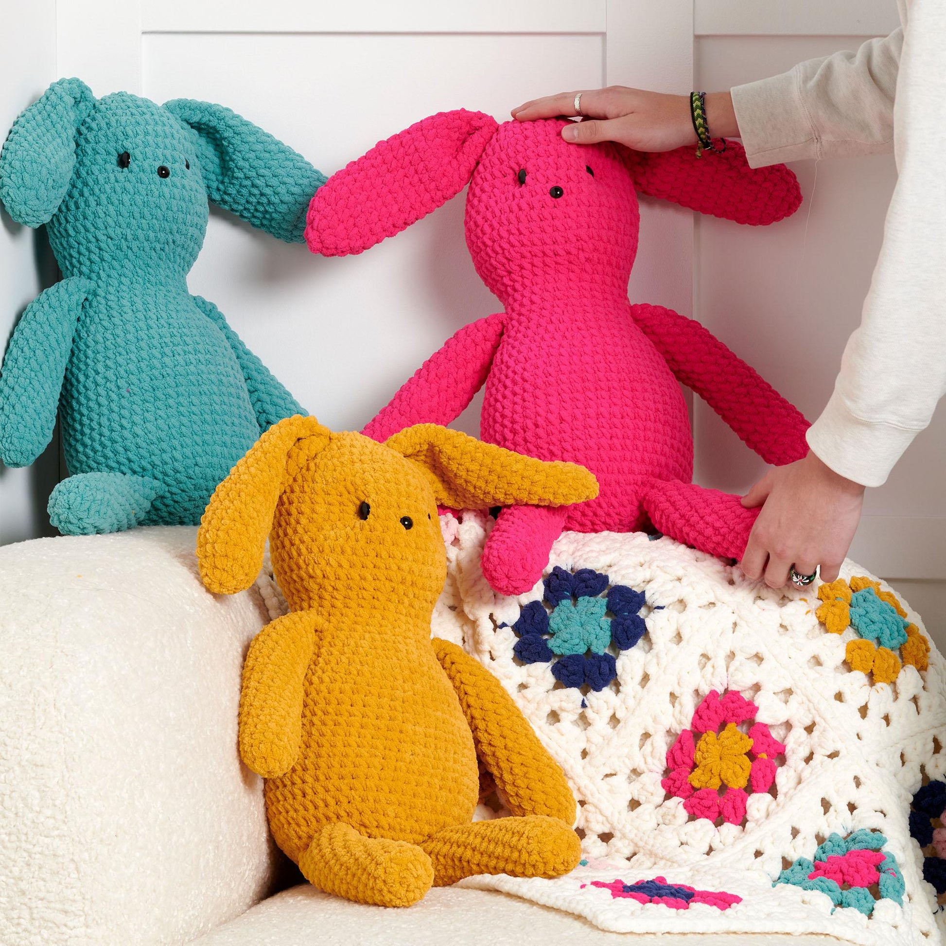 Free Beginner Bernat Ruby Rabbit Beginner Toy Crochet Pattern ...