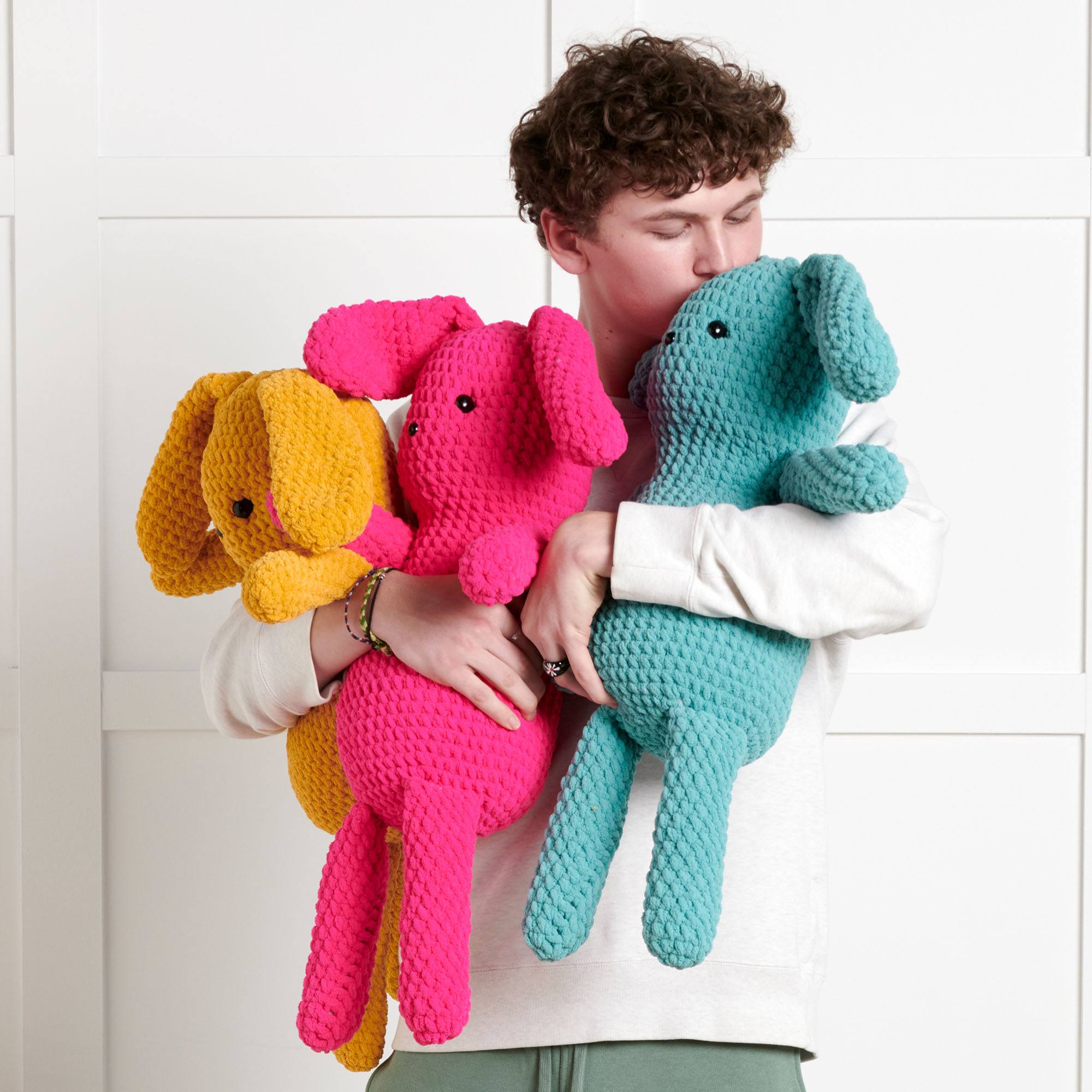 Free Beginner Bernat Ruby Rabbit Beginner Toy Crochet Pattern ...