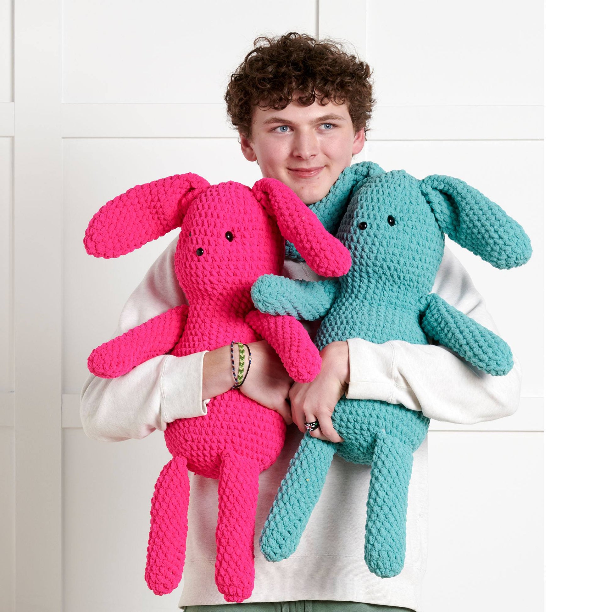 Free Beginner Bernat Ruby Rabbit Beginner Toy Crochet Pattern ...