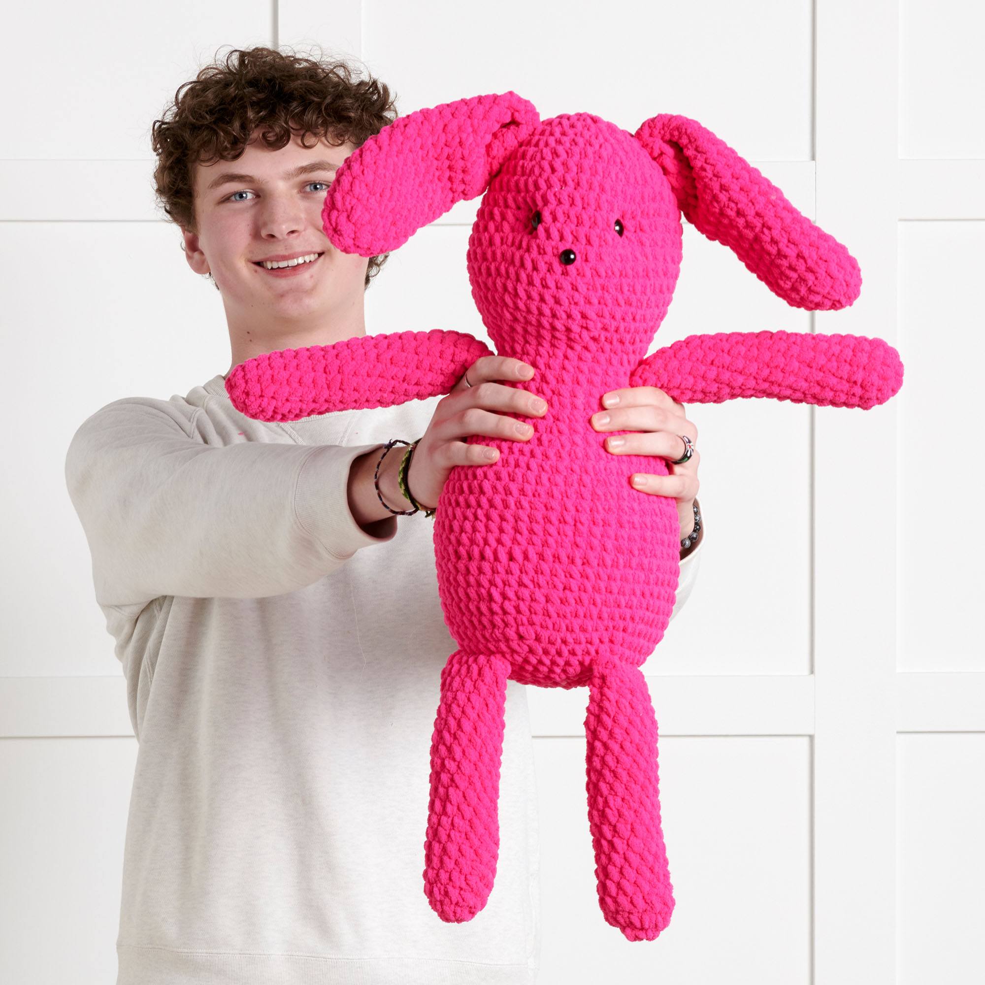 Free Beginner Bernat Ruby Rabbit Beginner Toy Crochet Pattern ...