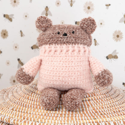 Bernat Crochet Little Bears Crochet Toy made in Bernat Forever Fleece Finest Yarn