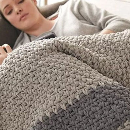 Bernat Hibernate Gray Crochet Blanket Bernat Hibernate Gray Crochet Blanket