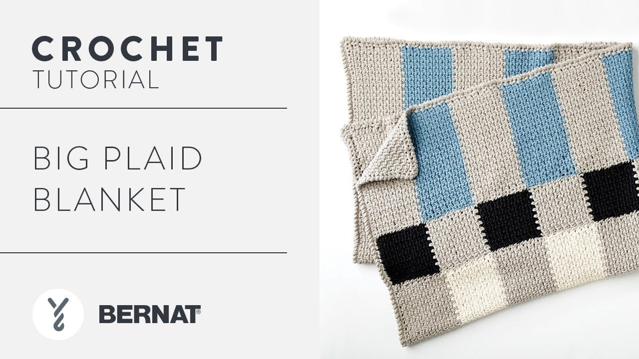 Bernat Big Plaid Crochet Blanket