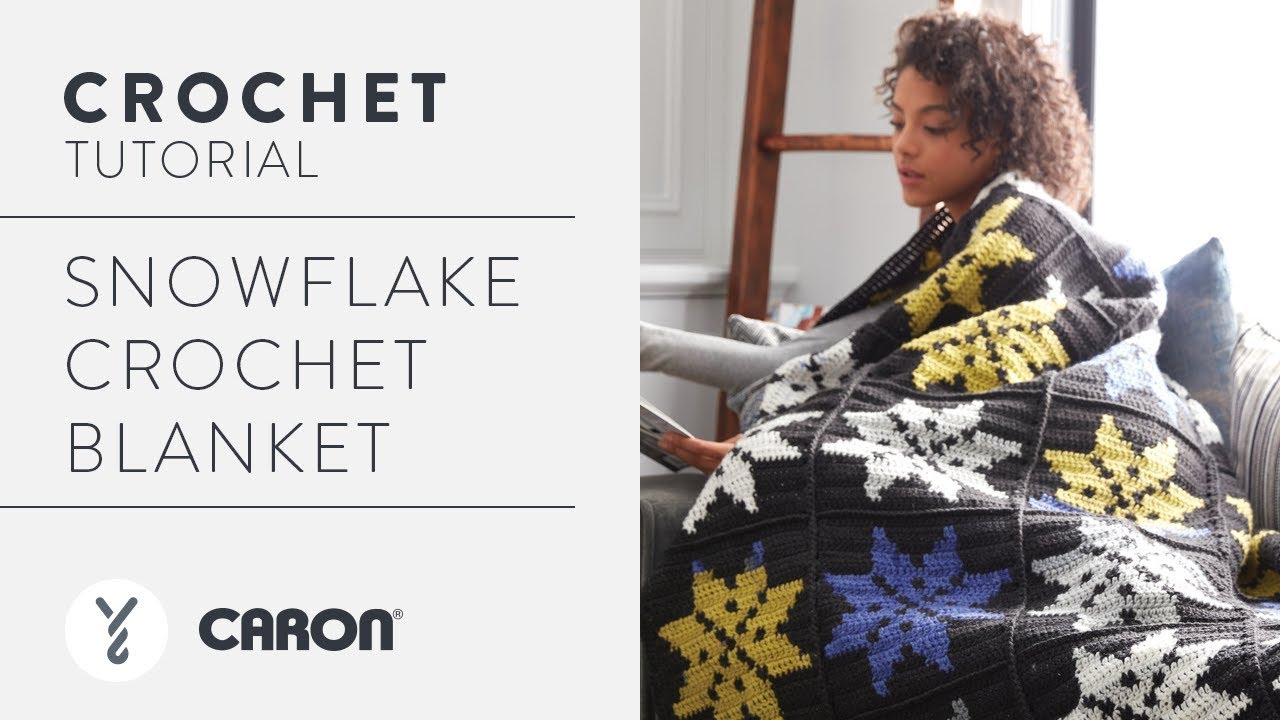 Bernat Snowflake Crochet Blanket