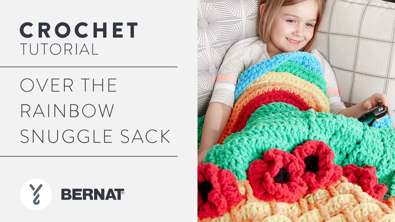 Bernat Over The Rainbow Crochet Snuggle Sack