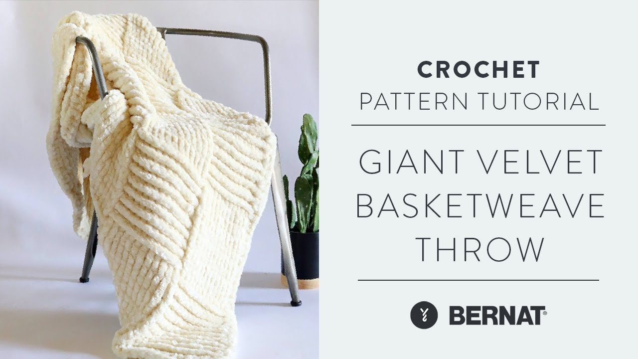 Bernat Giant Basketweave Crochet Throw