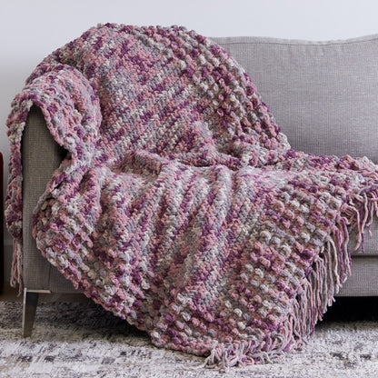 Bernat Bobble Frame Crochet Blanket Crochet Blanket made in Bernat Blanket Yarn