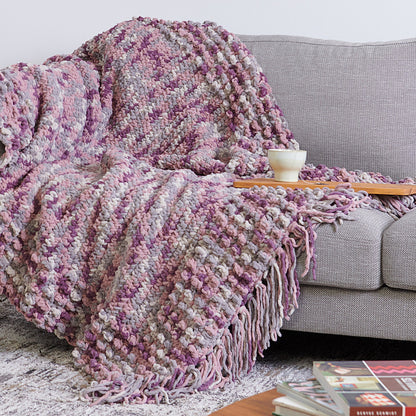 Bernat Bobble Frame Crochet Blanket Crochet Blanket made in Bernat Blanket Yarn