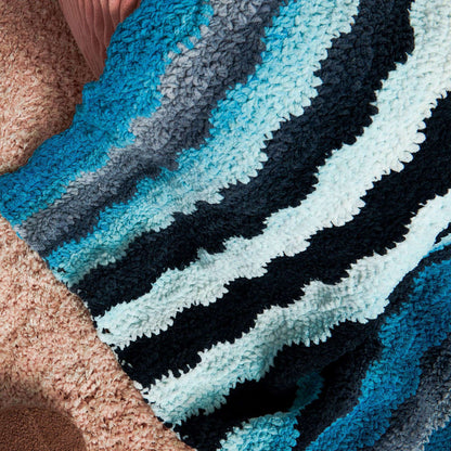 Bernat Waving Stripes Crochet Blanket Crochet Blanket made in Bernat Blanket Perfect Phasing Yarn