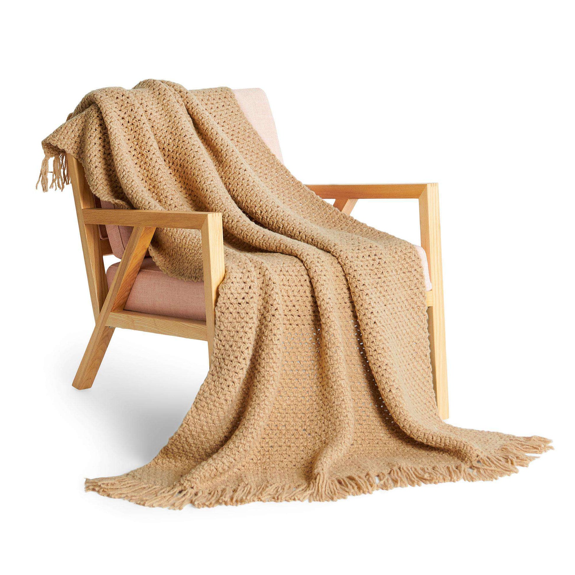 Bernat Moss Stitch Crochet Blanket Yarnspirations