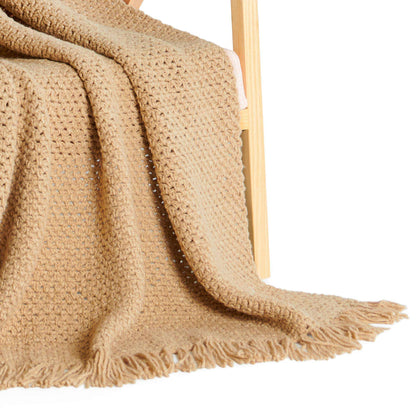 Bernat Moss Stitch Crochet Blanket Crochet Blanket made in Bernat Felted Yarn
