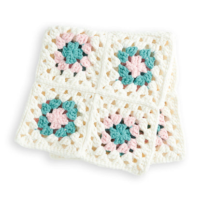 Bernat Beginner Granny Square Crochet Blanket Small