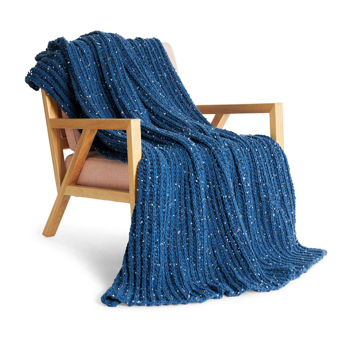 Crochet Blanket made in Bernat Forever Fleece Yarn