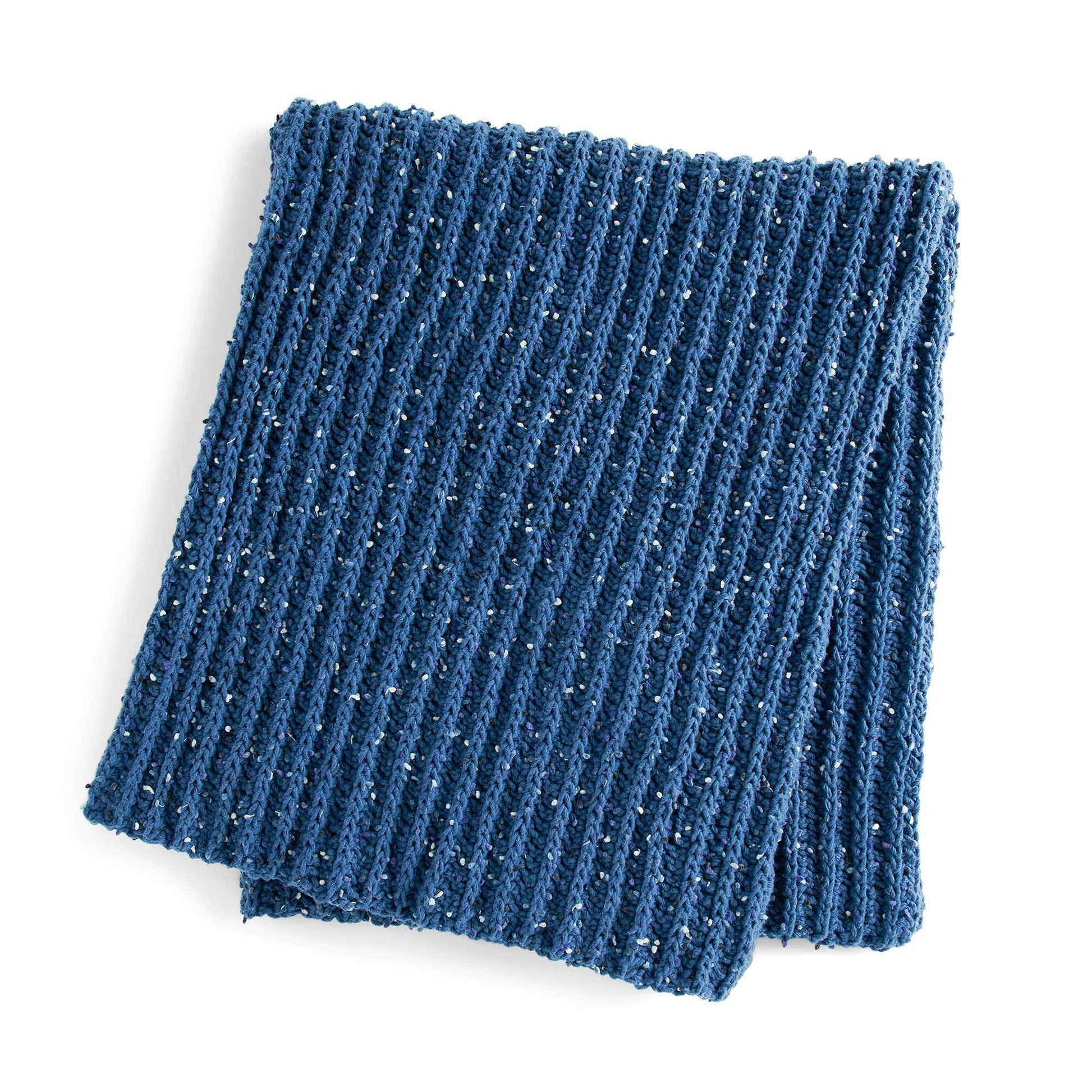 Free Bernat Basic Ribbing Crochet Blanket Pattern