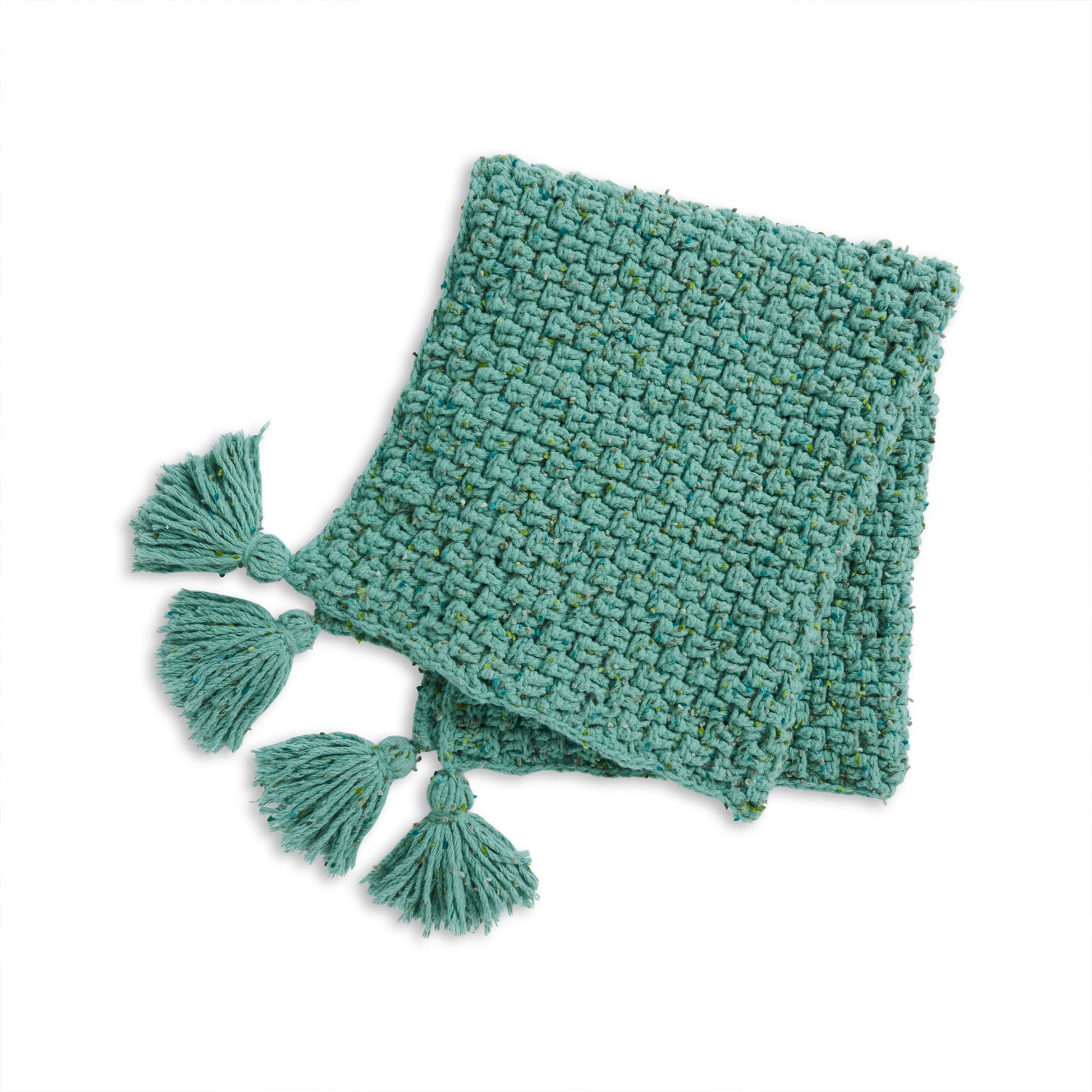 Free Bernat Forever Fleece Crochet Basketweave Blanket Pattern