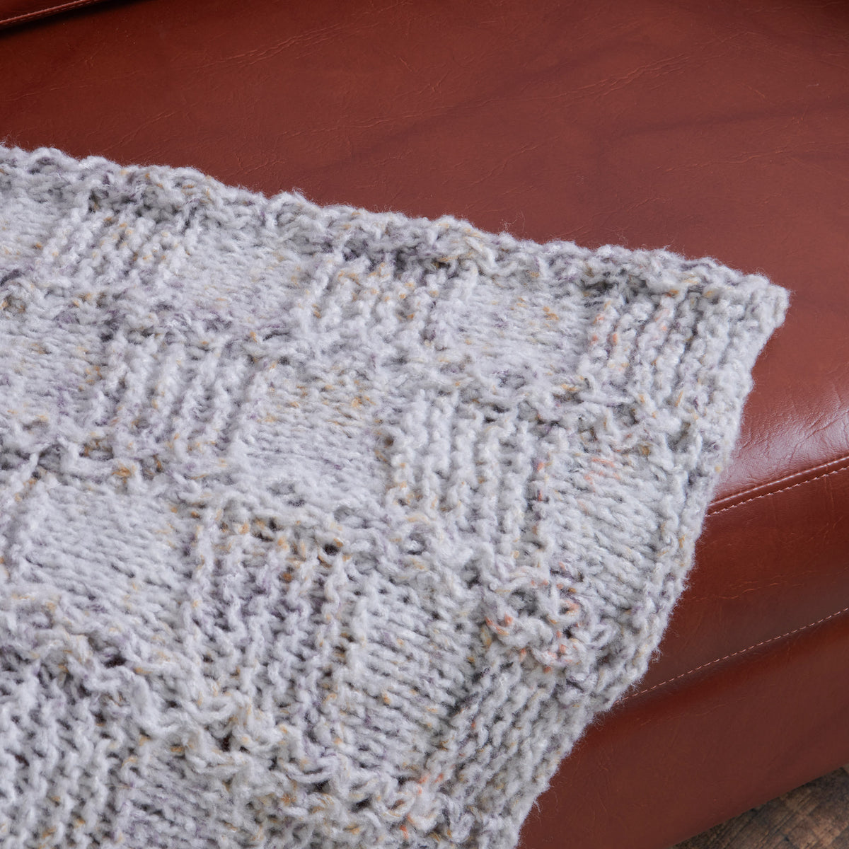 Crochet Blanket made in Bernat Felted Yarn