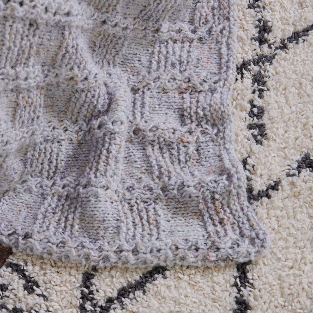 Crochet Blanket made in Bernat Felted Yarn