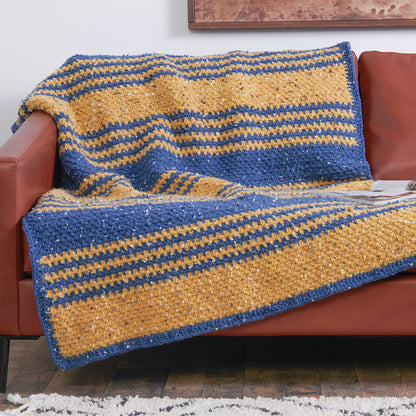 Bernat Linen Stitch Stripes Crochet Blanket All Variants