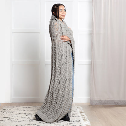 Bernat Bold Ridges Crochet Blanket Crochet Blanket made in Bernat Maker Yarn