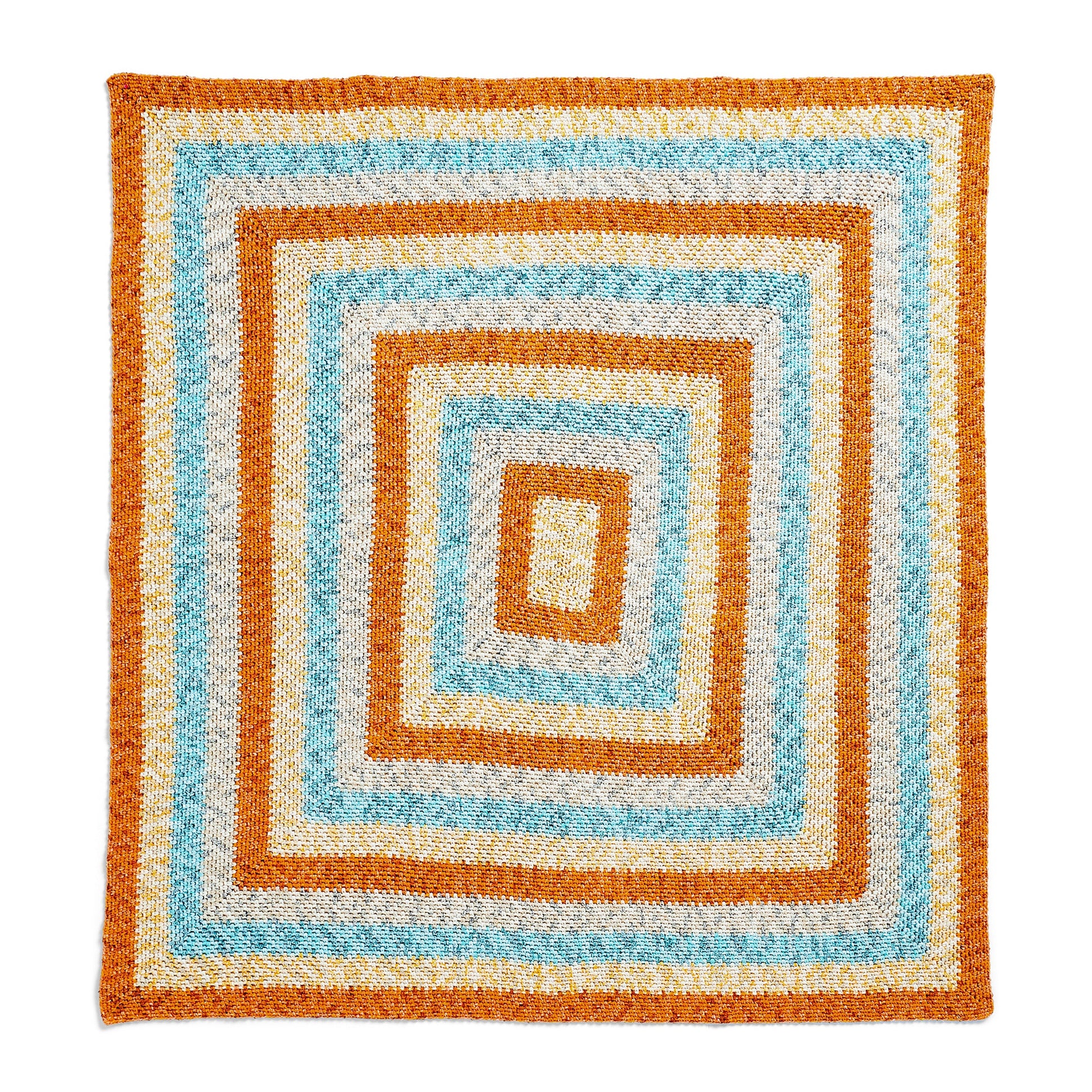Free Bernat Lattice Crochet Color-Blocked Crochet Blanket Pattern