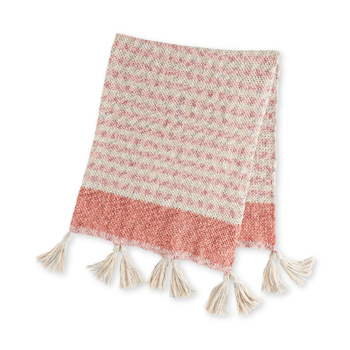 Crochet Blanket made in Bernat Lattice Yarn