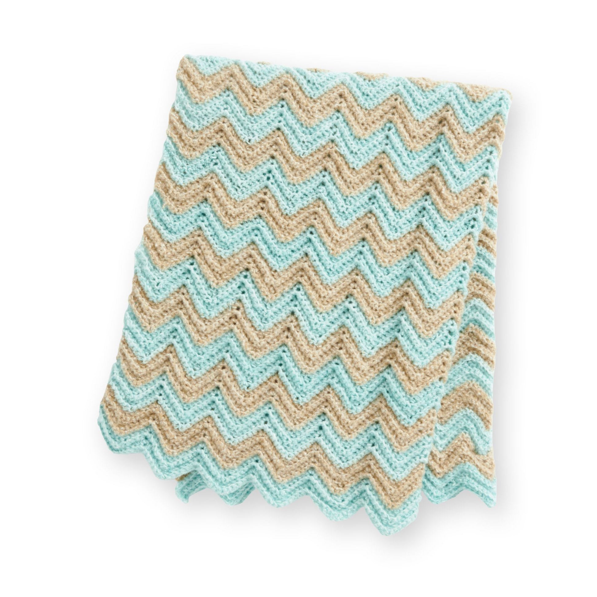 Free Bernat Crochet Chevron Stripes Thow Pattern