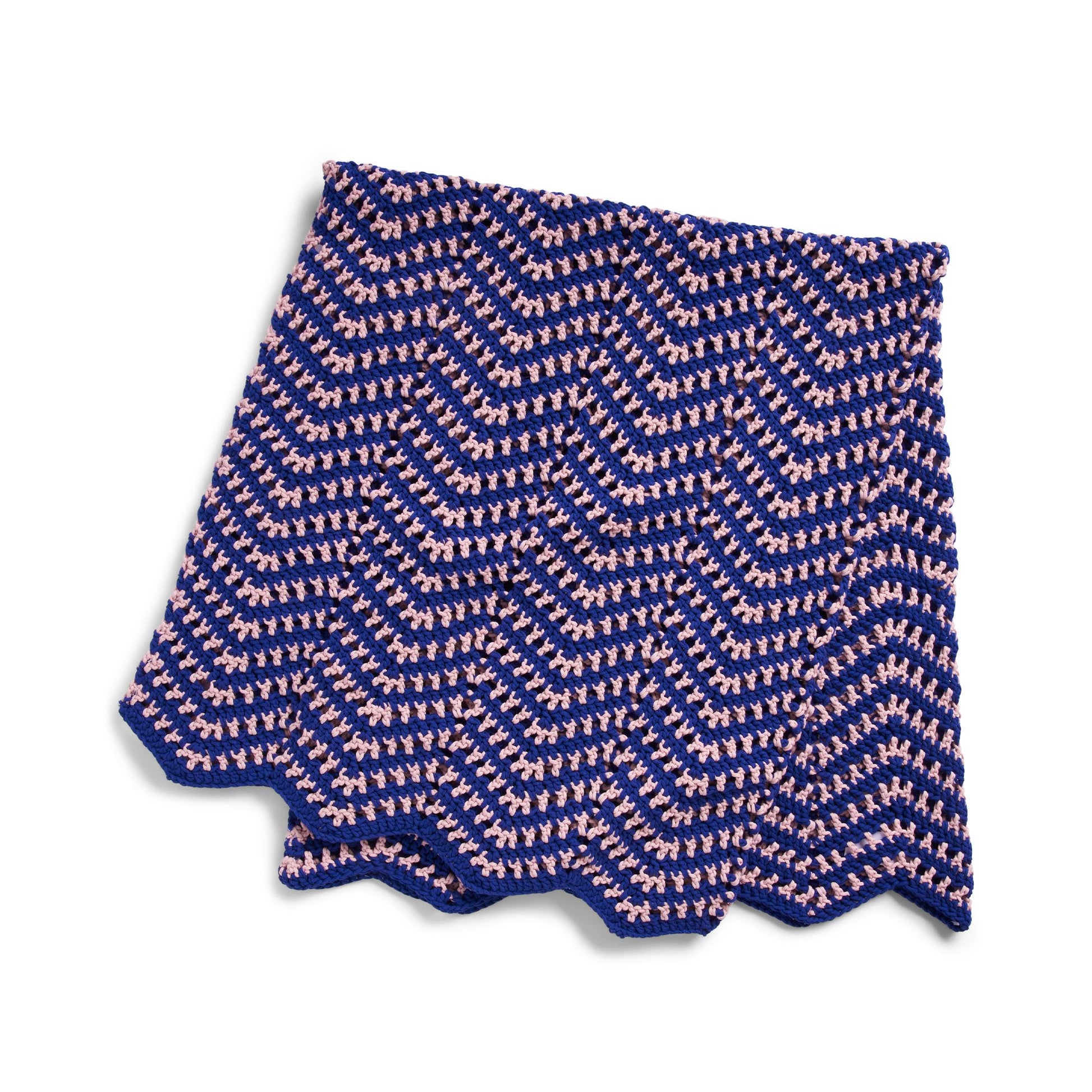 Free Bernat Ripple Stripes Crochet Blanket Pattern