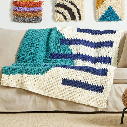 Crochet Blanket made in Bernat Blanket Yarn