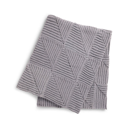 Bernat Mighty Ridge Crochet Afghan Gray