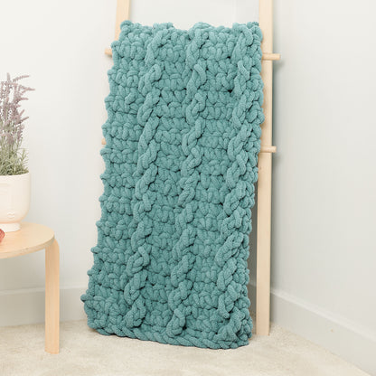 Bernat Big Mood Mock Cable Crochet Blanket Bernat Big Mood Mock Cable Crochet Blanket