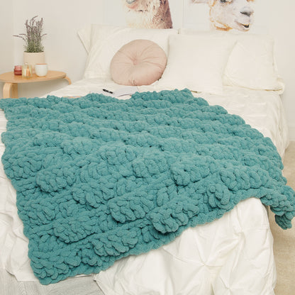 Bernat Puff Piece Crochet Lap Blanket Bernat Puff Piece Crochet Lap Blanket