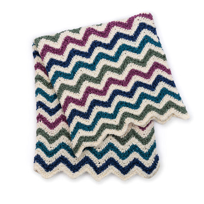 Bernat Velvet and Glass Crochet Chevron Blanket Bernat Velvet and Glass Crochet Chevron Blanket