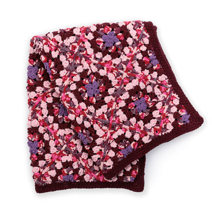 Bernat Blossom on the Bias Crochet Granny Blanket Bernat Blossom on the Bias Crochet Granny Blanket