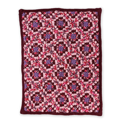Bernat Blossom on the Bias Crochet Granny Blanket Bernat Blossom on the Bias Crochet Granny Blanket