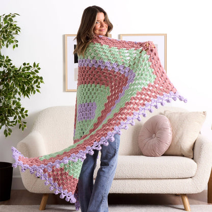 Bernat Bobble Edge Crochet Granny Blanket Bernat Bobble Edge Crochet Granny Blanket