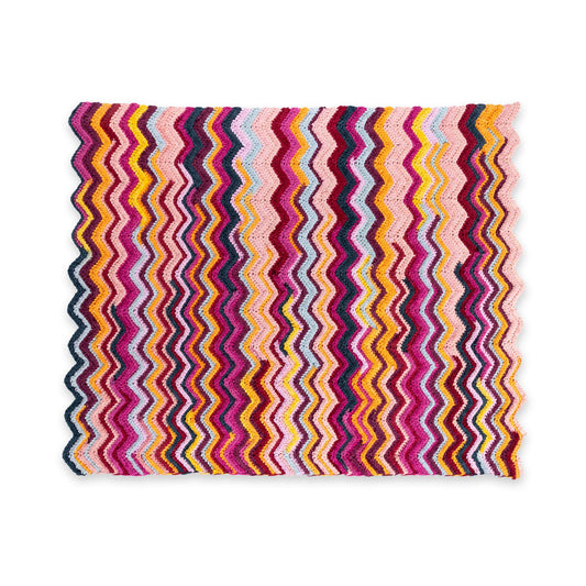 Bernat Patchwork Perfection Crochet Chevron Blanket