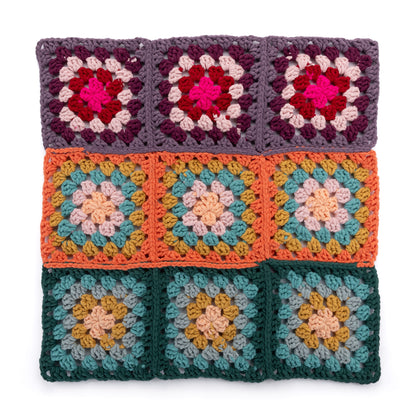 Bernat Crochet Granny Square Bright Baby Blanket Bernat Crochet Granny Square Bright Baby Blanket